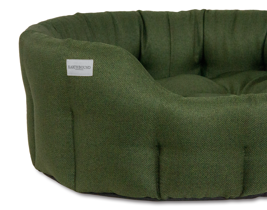 Round Morland Bed Dark Green