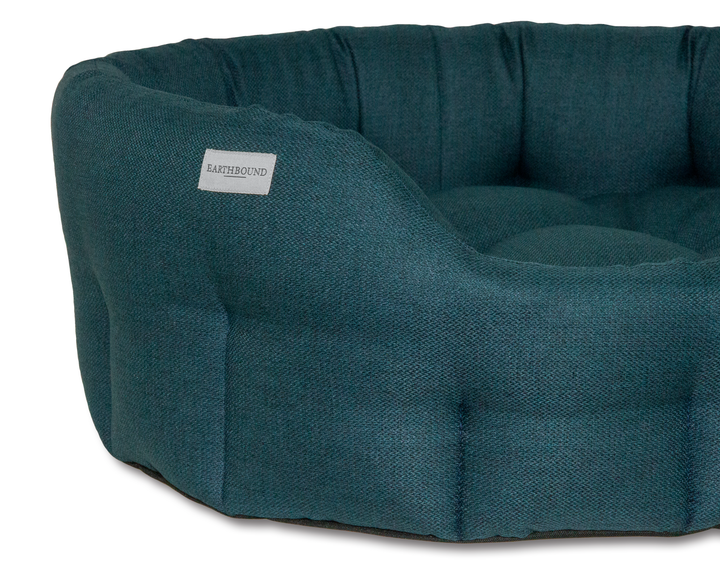 Round Morland Bed Breton Blue