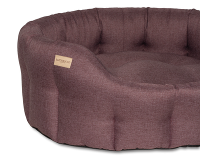 Close up of eden mulberry classic dog bed
