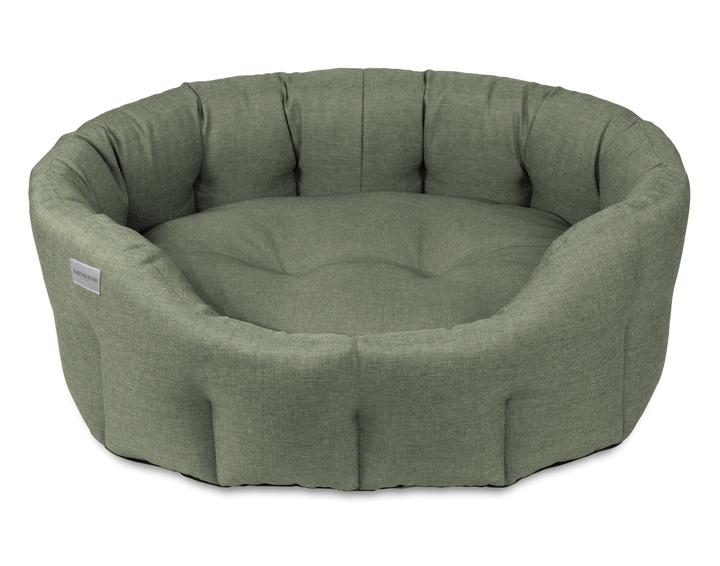 Round Eden Bed Laurel Green