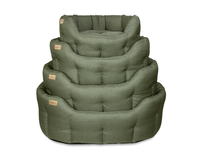 Classic round eden laurel green dog bed
