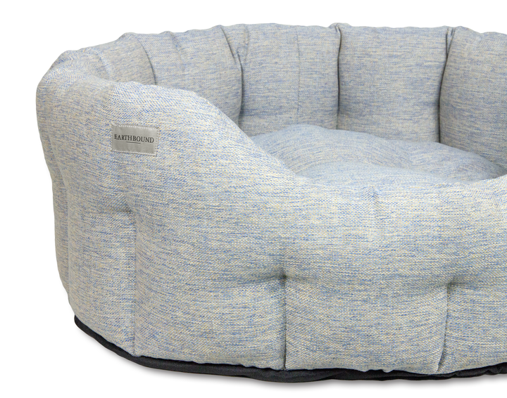 Round Marlow Bed Ice Blue