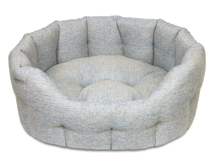 Round Marlow Bed Ice Blue