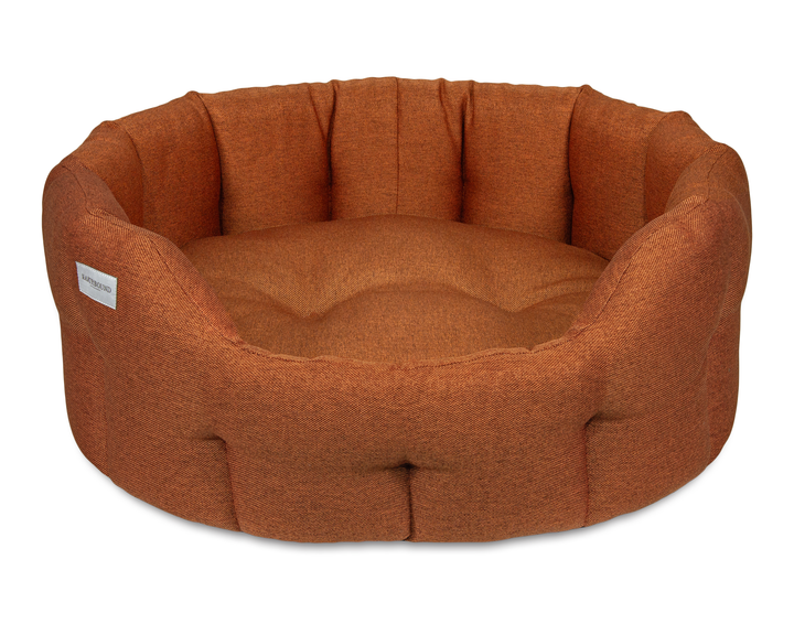 Round Camden Bed Burnt Orange