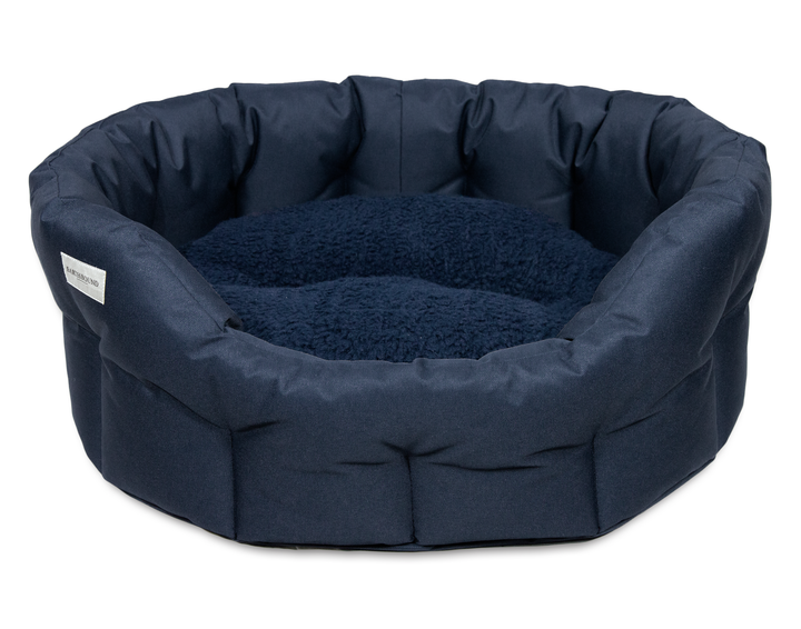 Round Waterproof Bed Midnight Blue