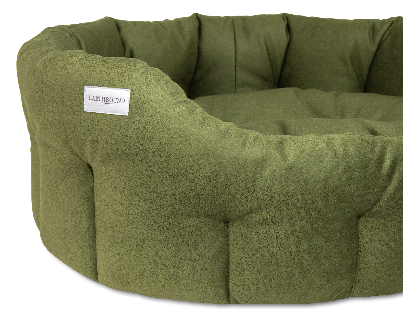 Round Windsor Bed Olive Green