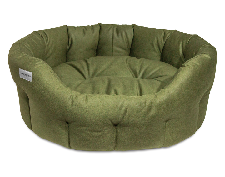 Round Windsor Bed Olive Green
