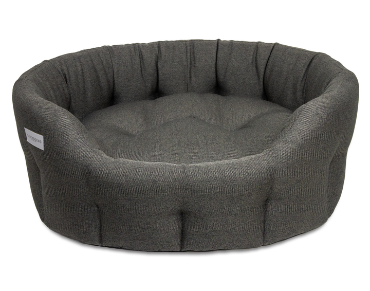 Round Camden Bed Pebble Grey
