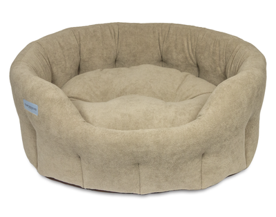 Round Devon Bed Seashell Taupe