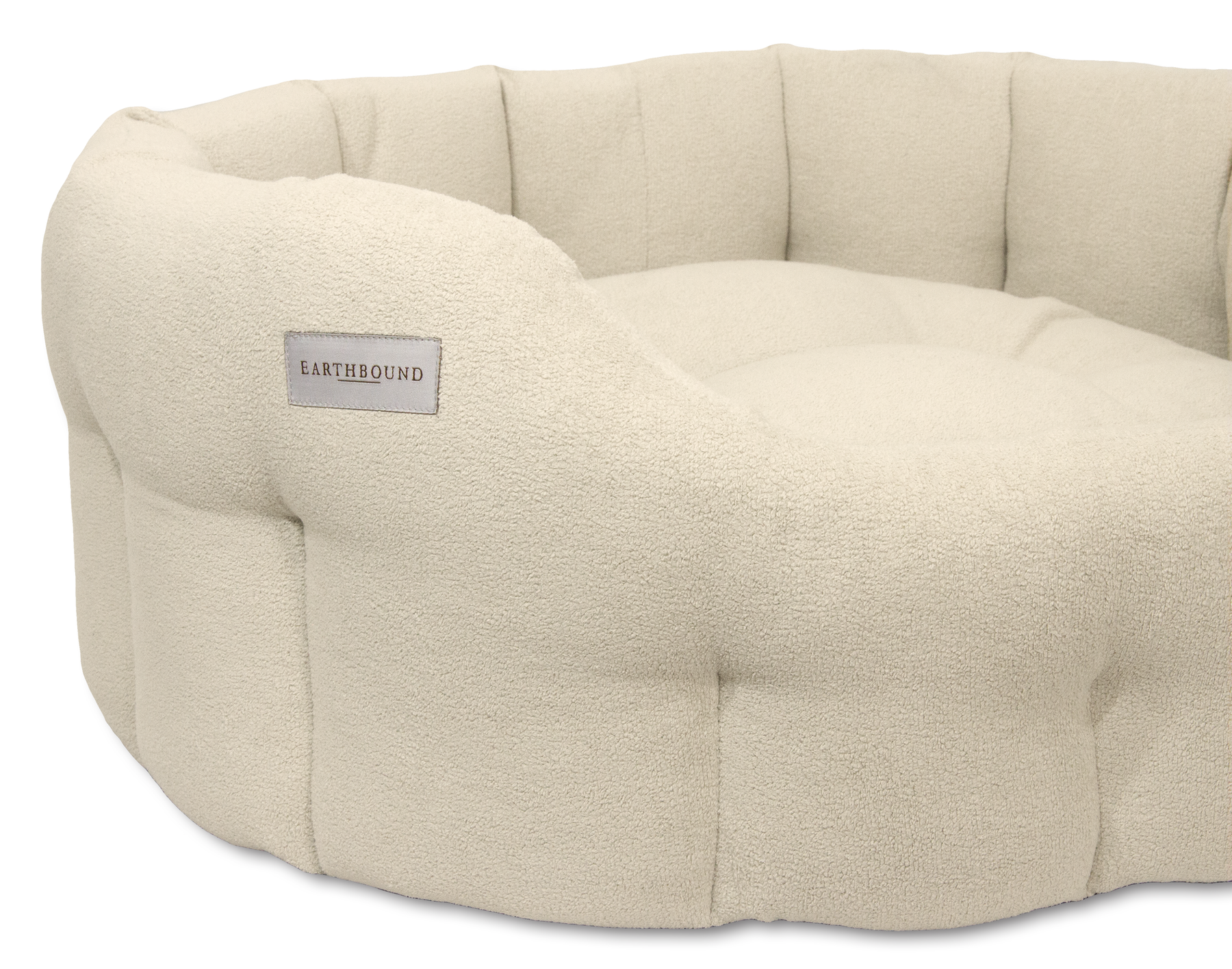 Devon Bed Classic Round Devon Dog Bed Ivory Pearl – Earthbound UK