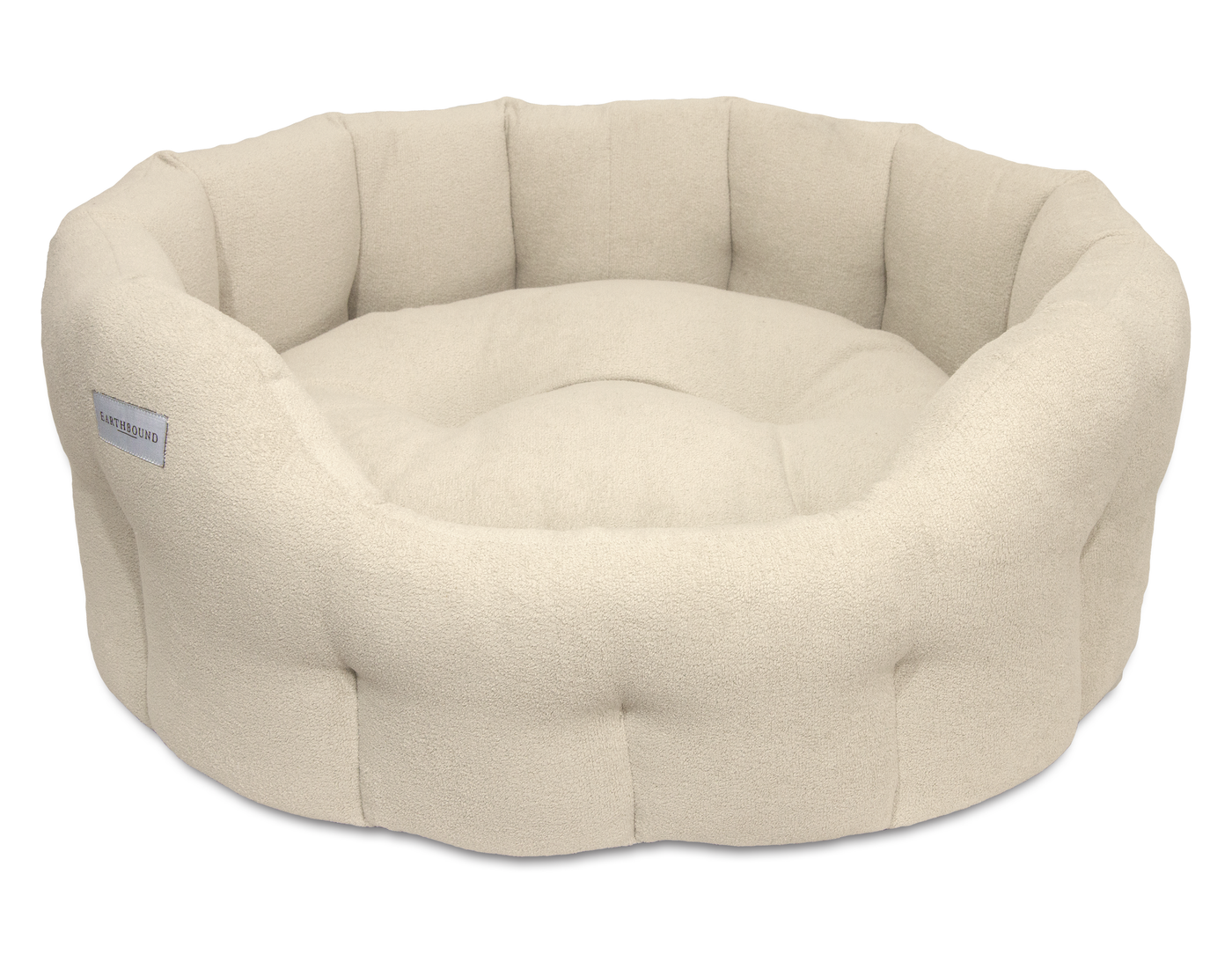 Round Devon Bed Ivory Pearl