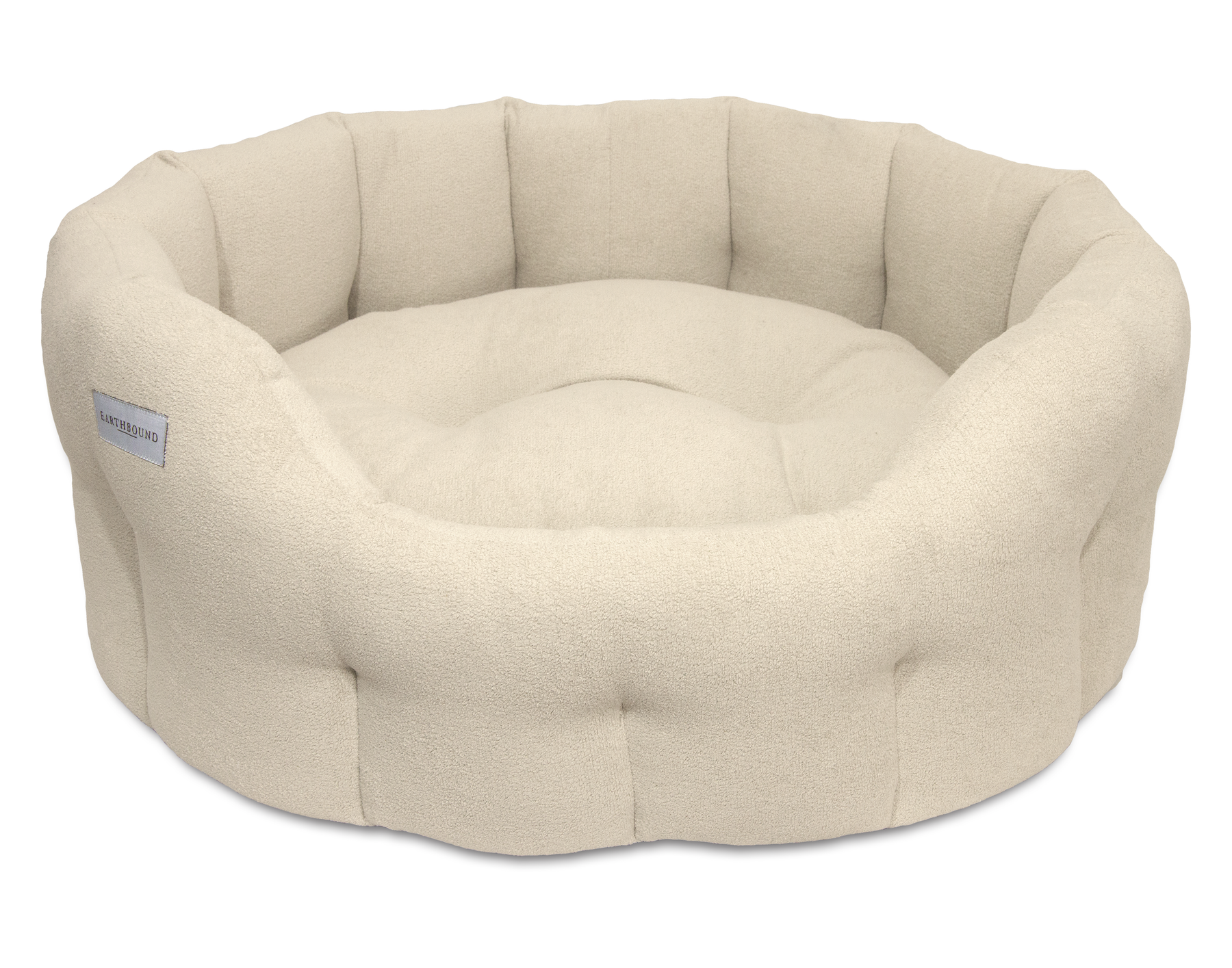 Devon Bed Classic Round Devon Dog Bed Ivory Pearl – Earthbound UK