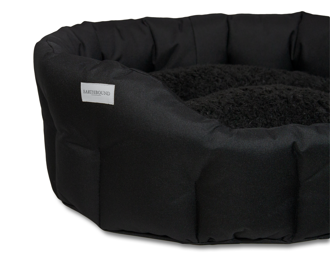 Round Waterproof Bed Black