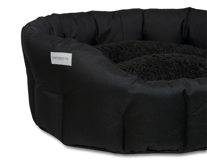 Round Waterproof Bed Black