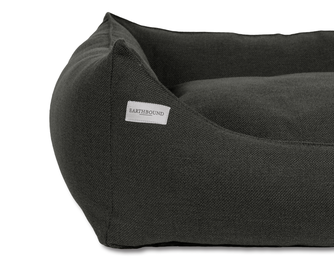 Rectangular Removable Weaved Bed Charcoal