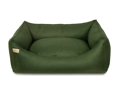 Rectangular removable dog bed morland dark green 