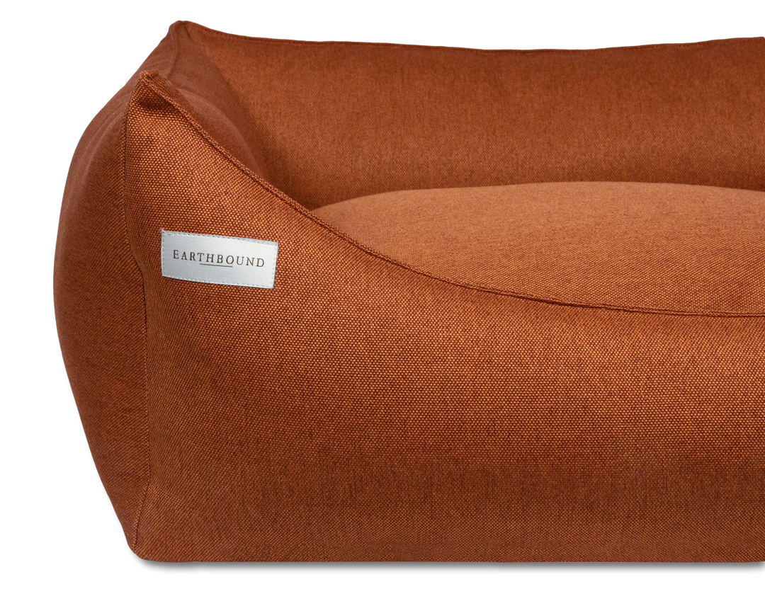 Rectangular Removable Camden Bed Burnt Orange