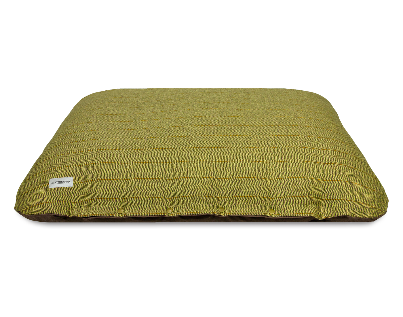 Flat Cushion Modern Tweed Green