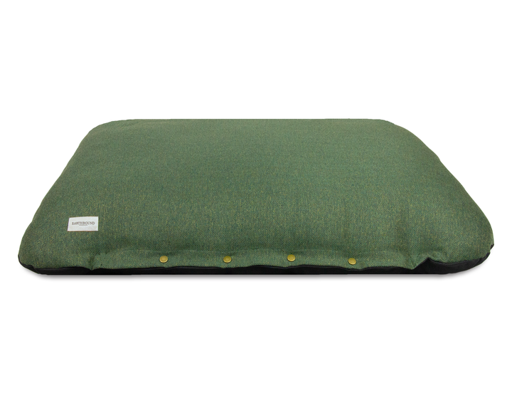 Flat Cushion Modern Tweed Pine Green