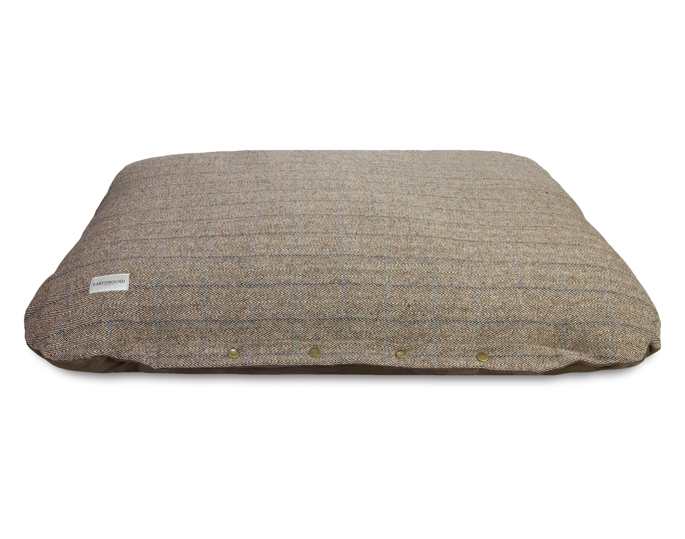 Flat Cushion Traditional Tweed Beige