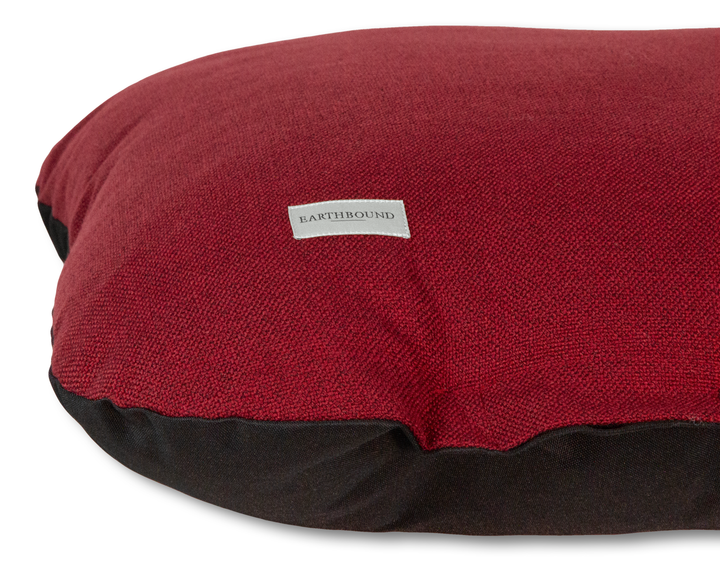 Flat Cushion Weaved Red