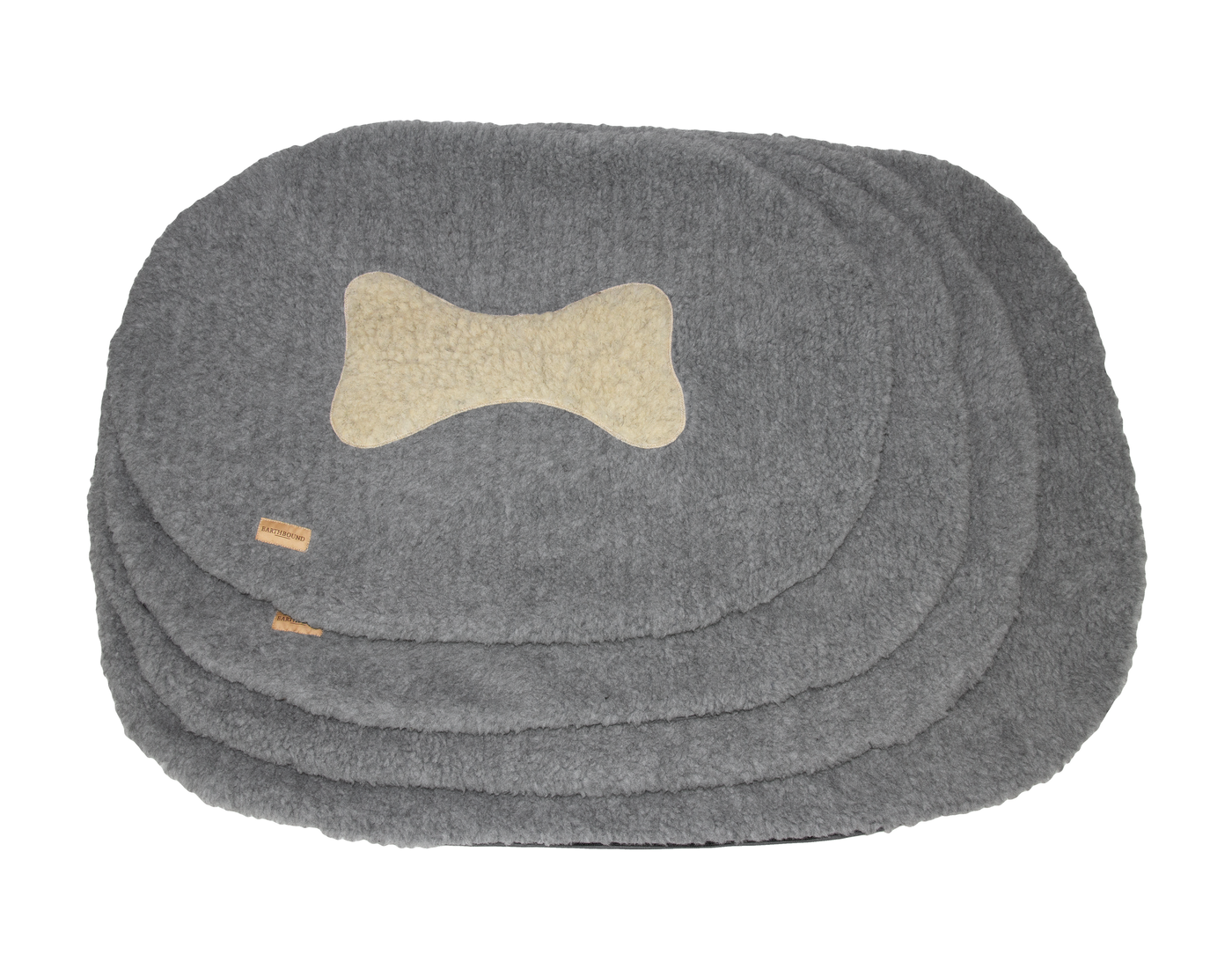 Oval Bone Dog Bed Waterproof Grey Spares Earthbound UK