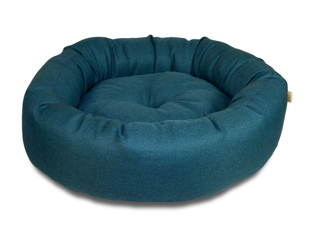 morland breton blue donut dog bed