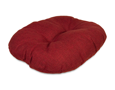 replaceable inner cushion for weaved dog bed in red 