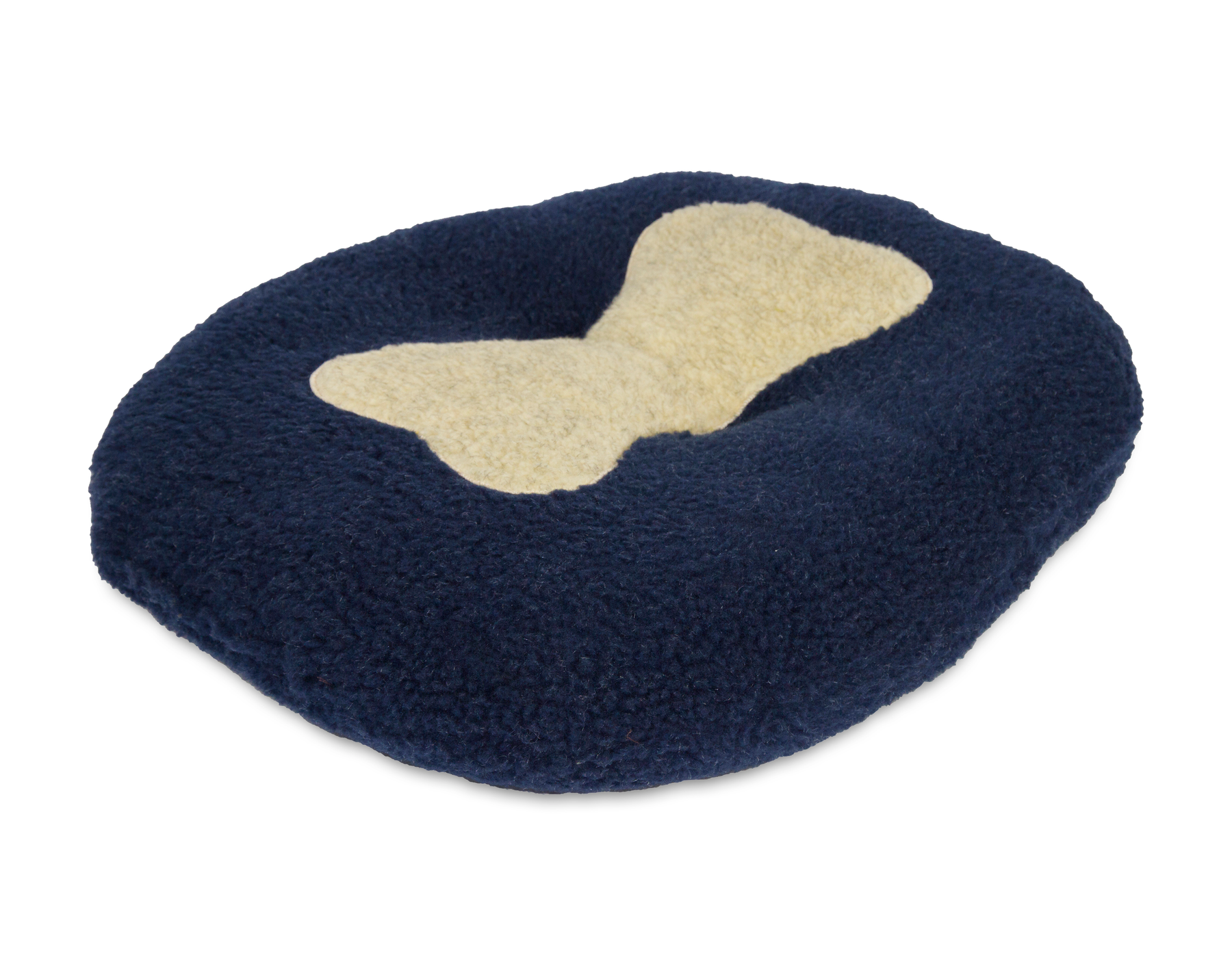Classic Sherpa Bone Dog Bed Navy Spares Earthbound UK