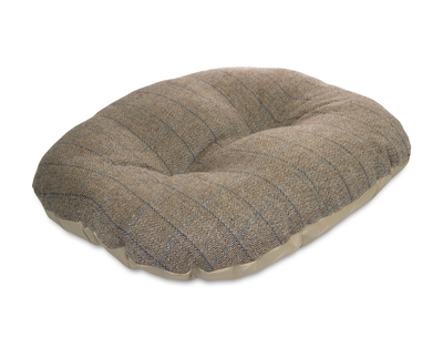 tweed and waterproof dog bed inner cushion in beige