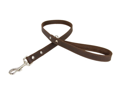 brown leather whippet lead