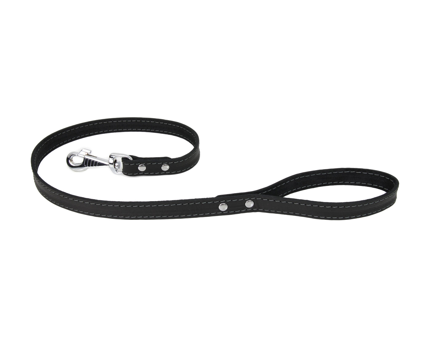 black ox leather dog lead 