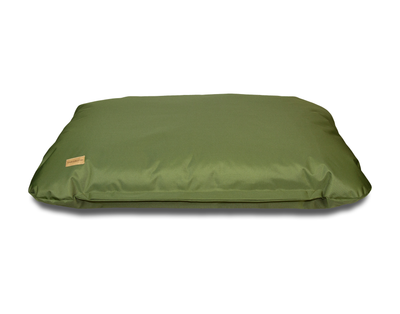 Flat dog cushion waterproof green