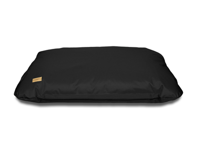 Flat dog cushion waterproof black